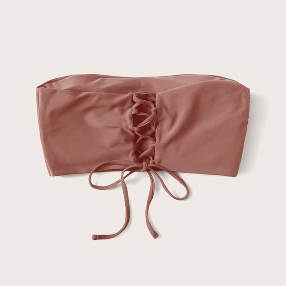 👙 2 for $15 👙 SHEIN bandeau lace up bikini top - Picture 2 of 4